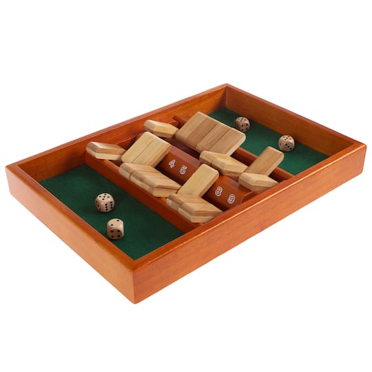 Toy Time Shut The Box Classic 9 Number Wooden Game Set